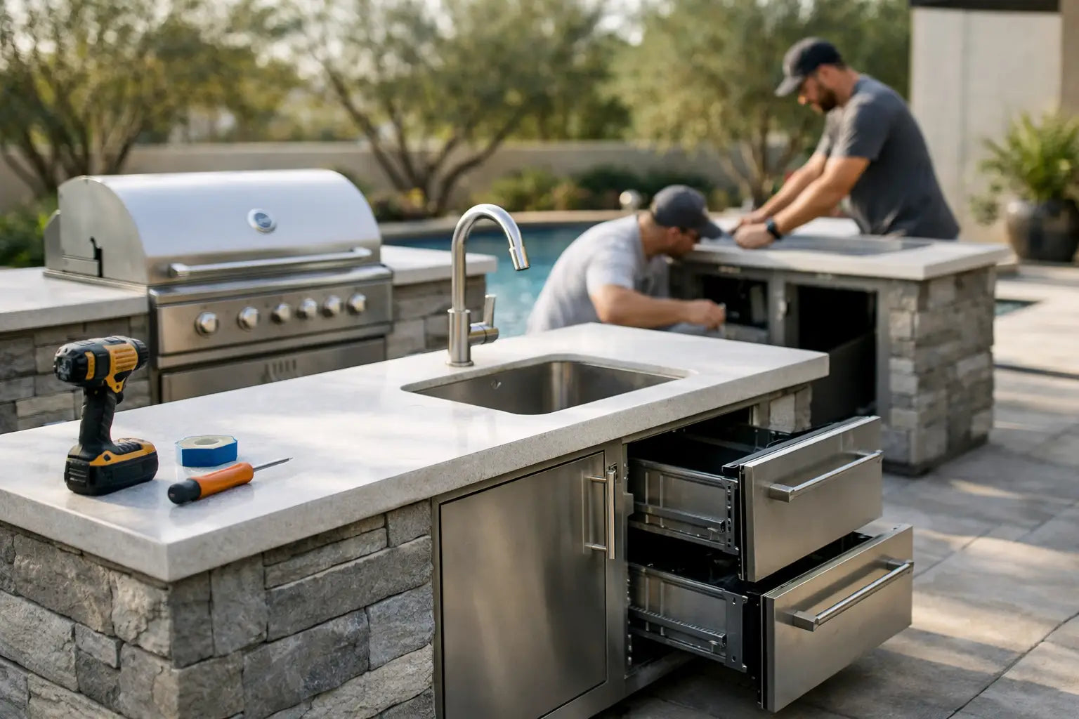 Fast Install Outdoor Kitchens Without the Wait
