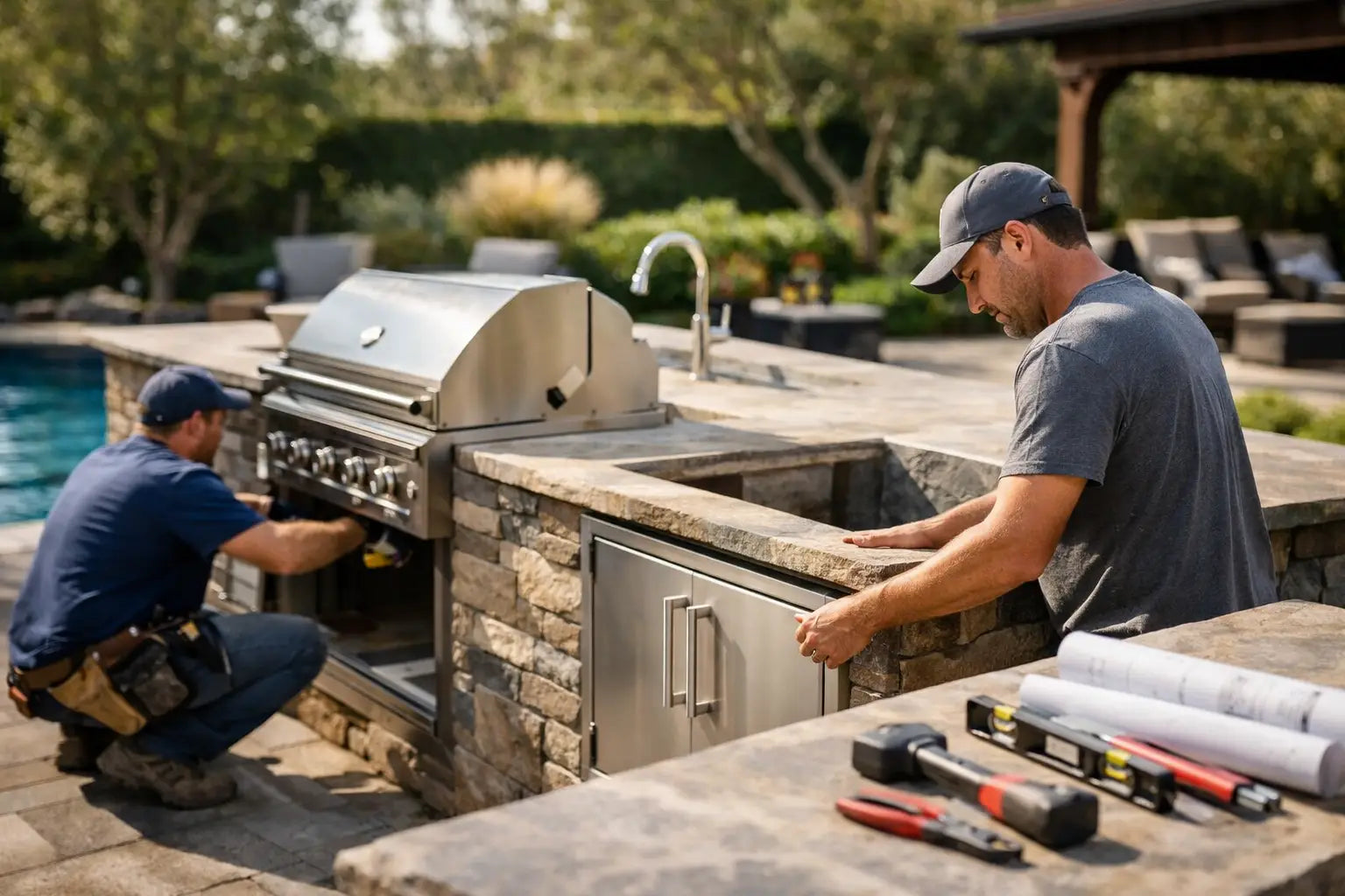 A Seamless Outdoor Kitchen Installation Process