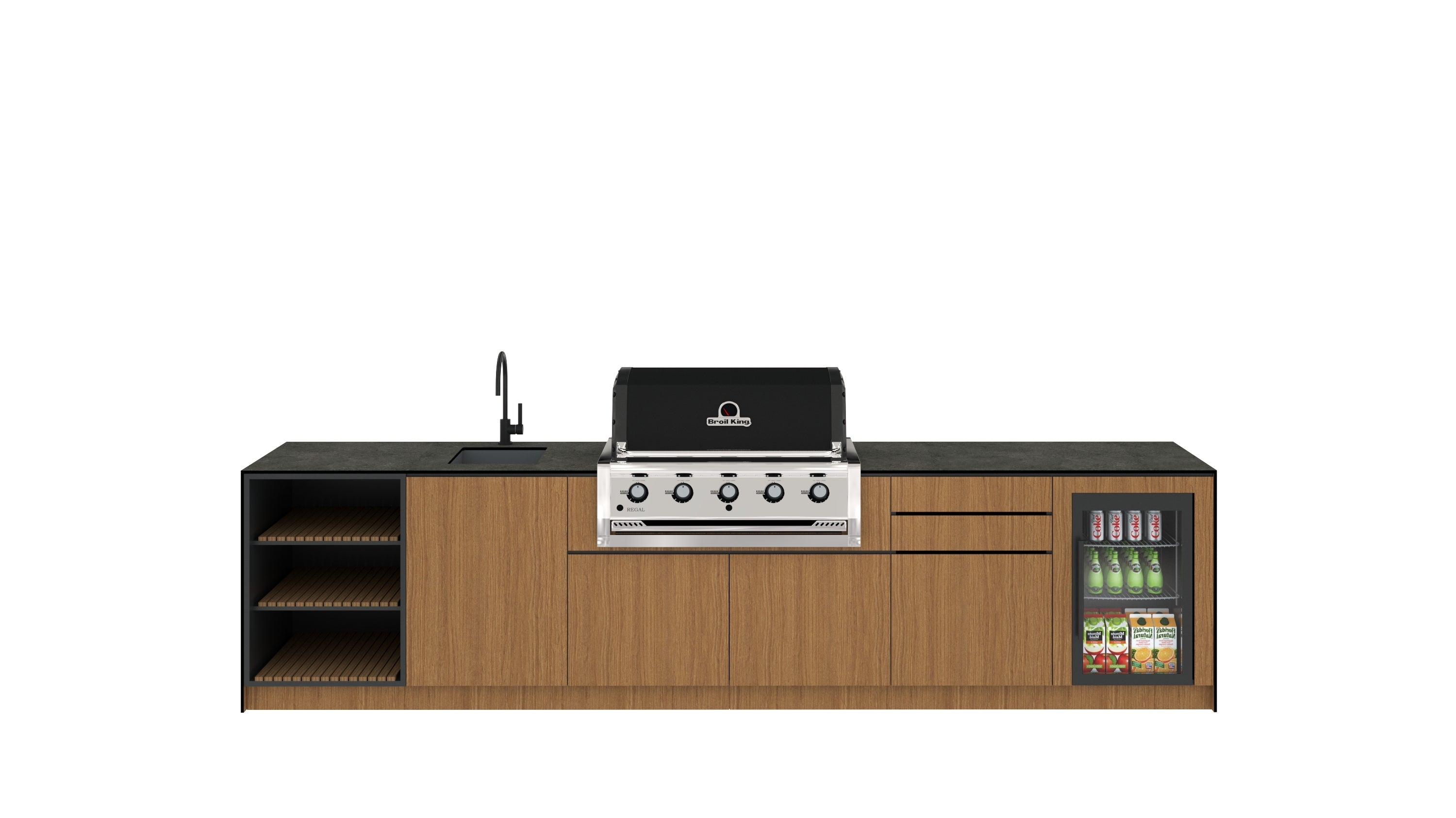 Linear Outdoor Kitchens