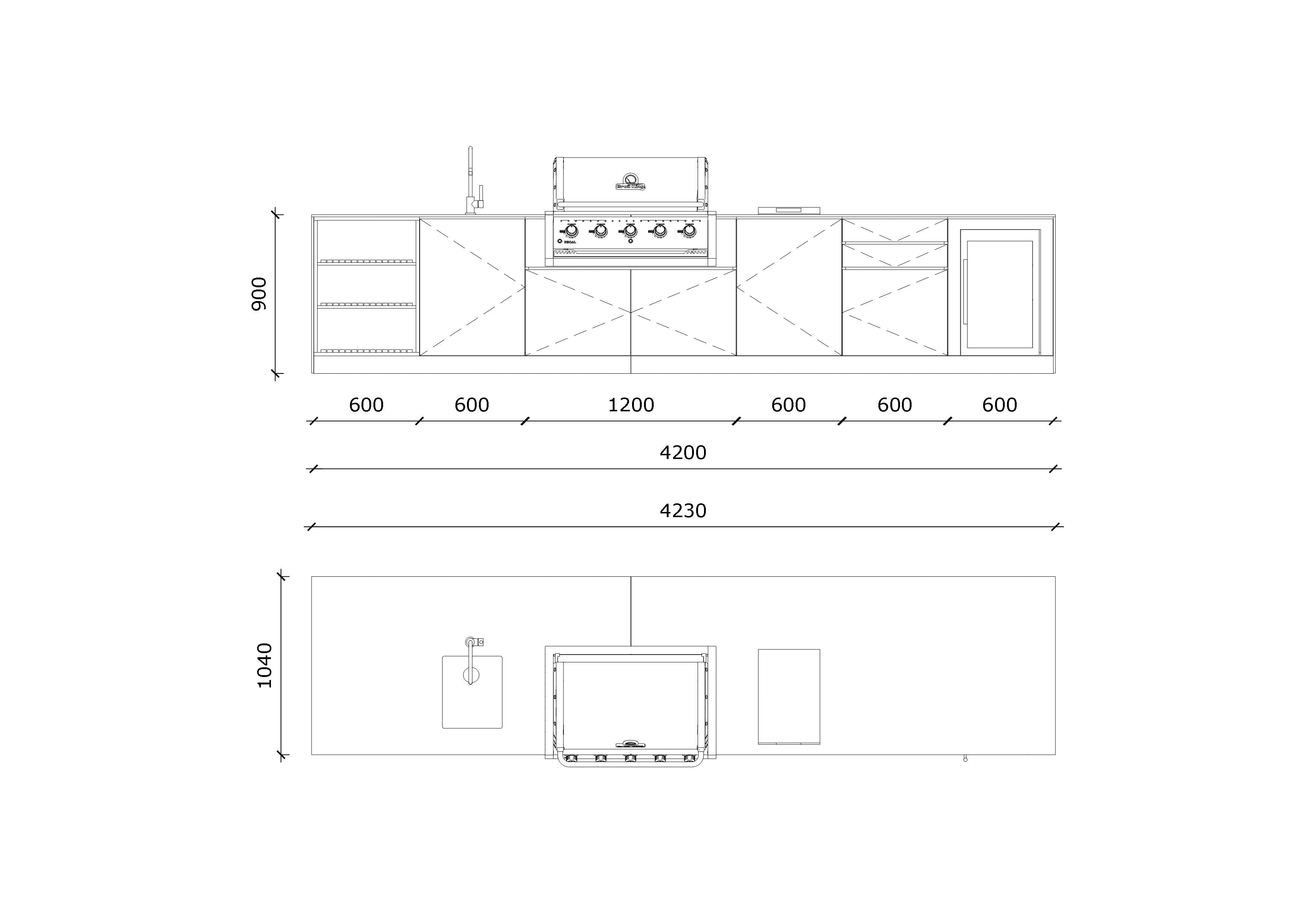 KitchenBOXY ZESTAW PREMIUM / BLACK ROCK 420