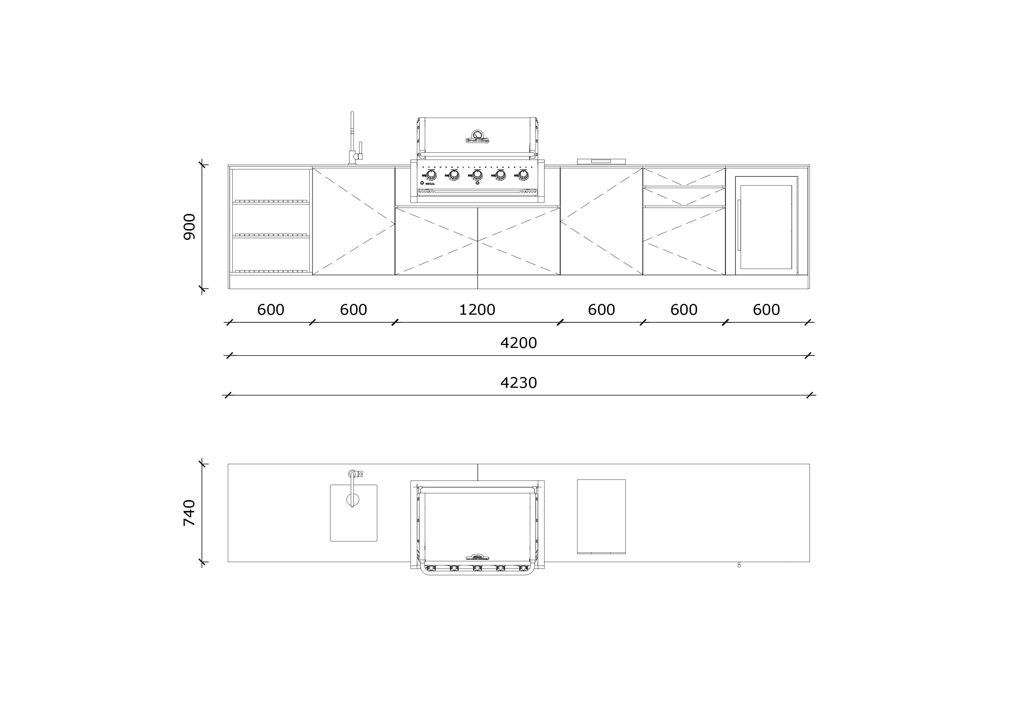 KitchenBOXY ZESTAW PREMIUM / BLACK ROCK 420