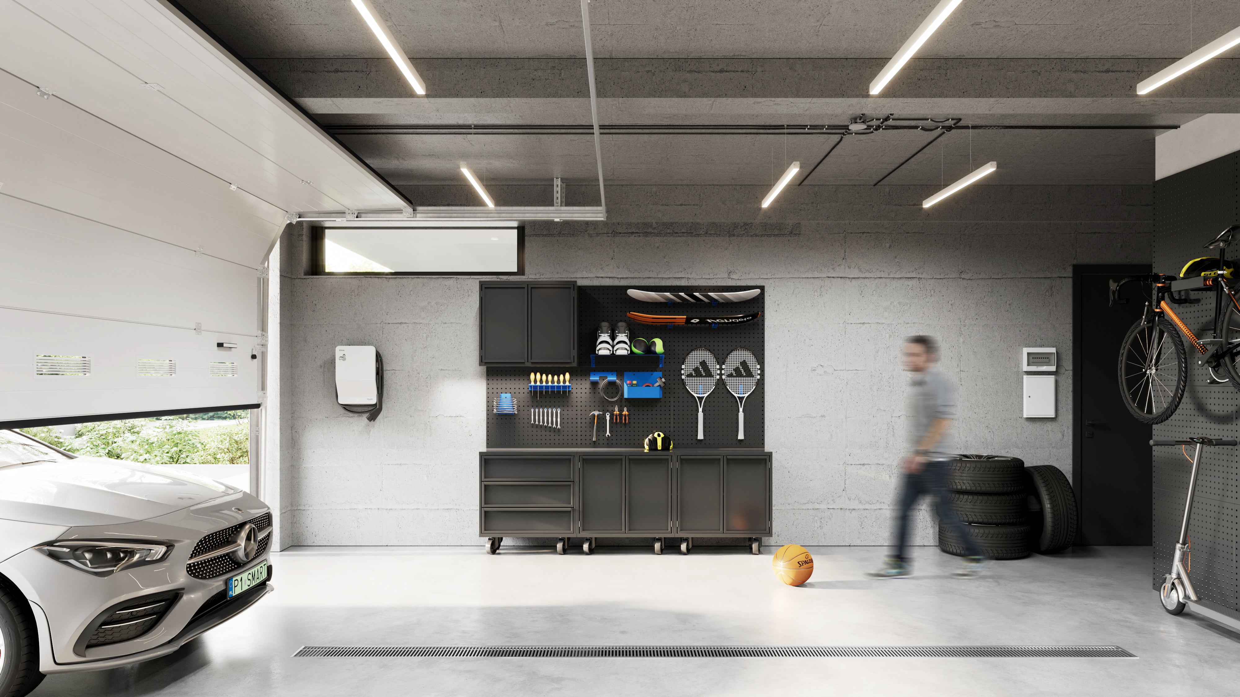 garage design furniture set for storage
