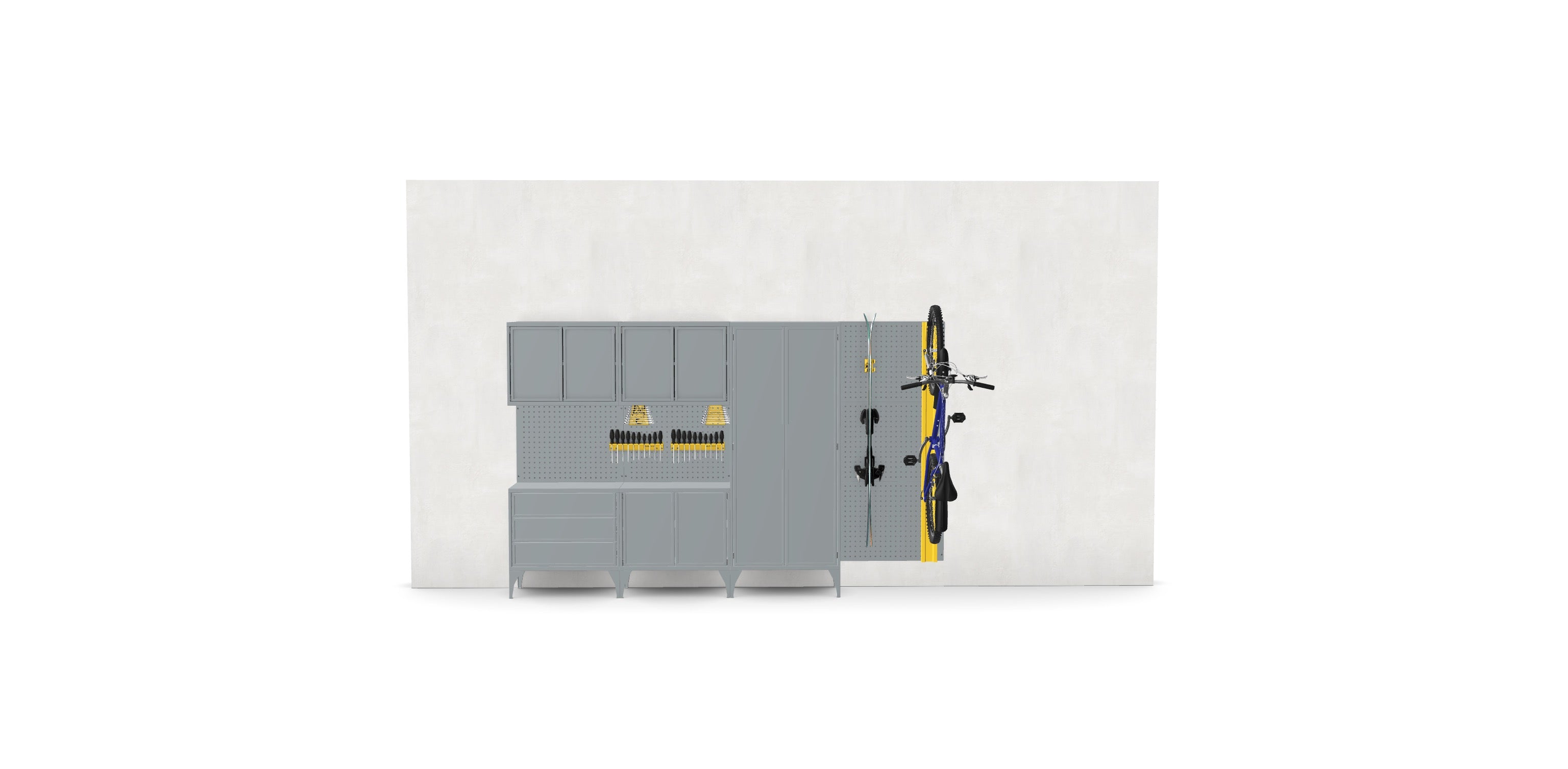 GarageBOXY Set 01 - Mobilier de depozitare pentru garaj