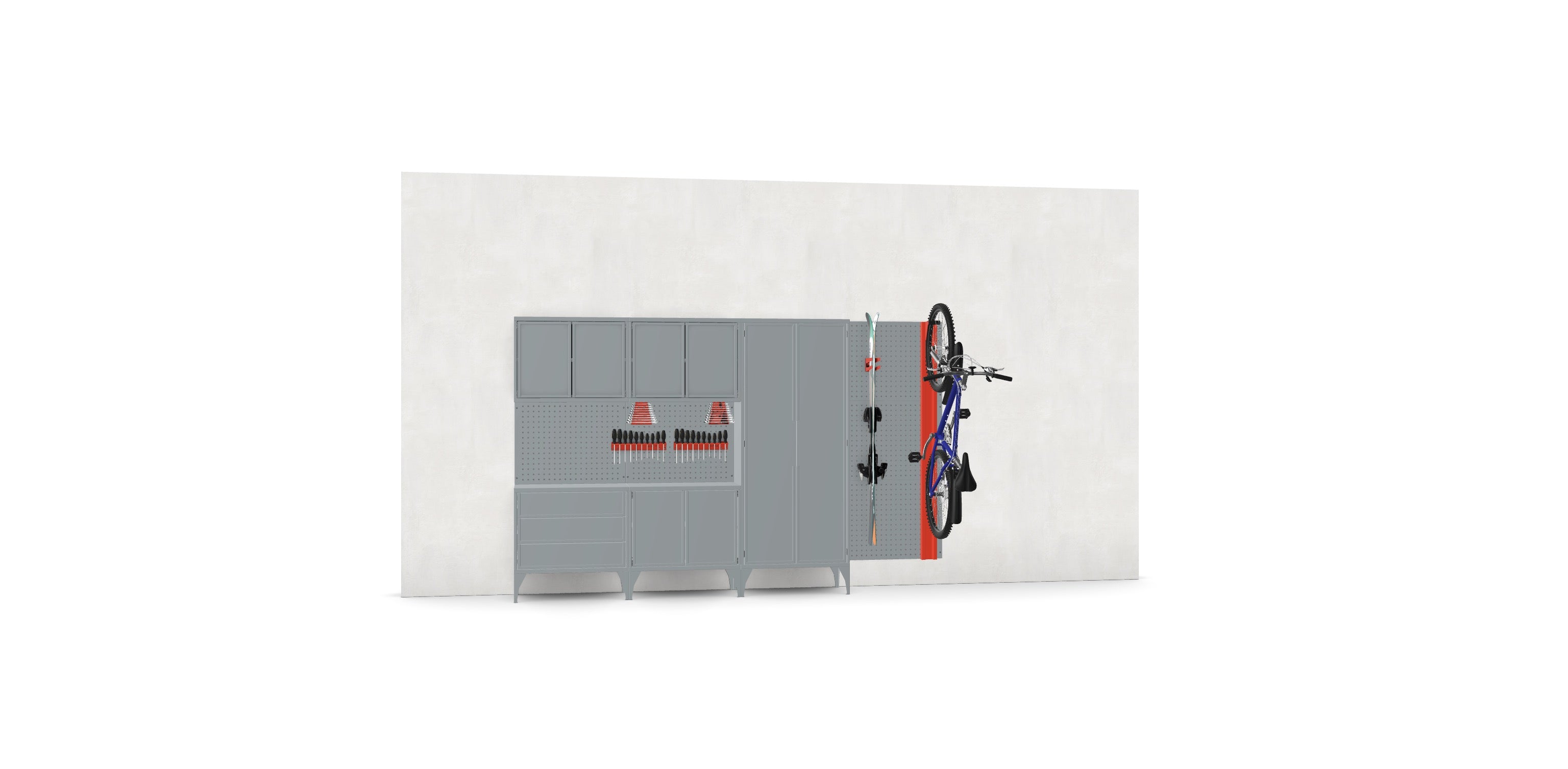 GarageBOXY Set 01 - Mobilier de depozitare pentru garaj