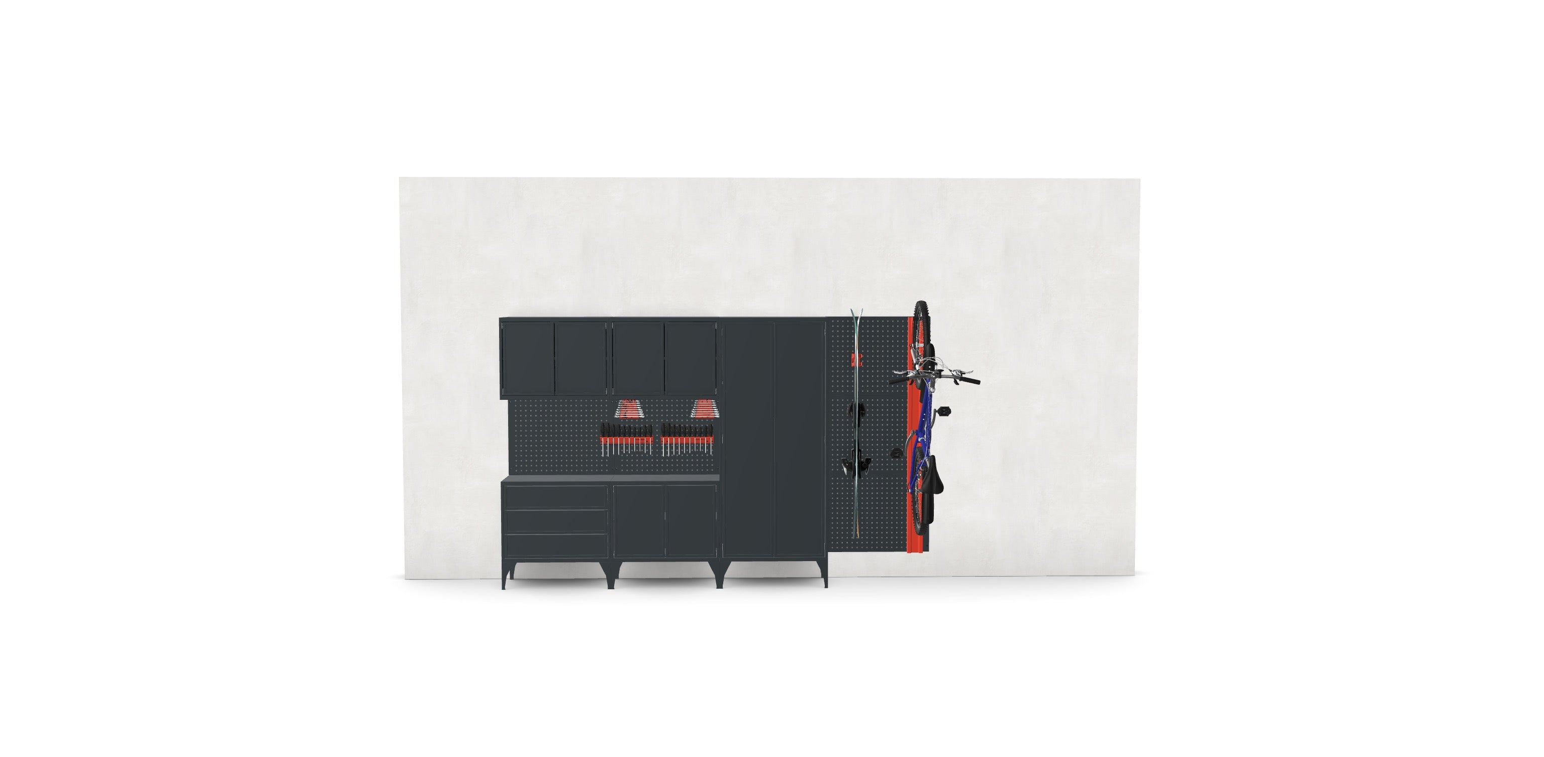 GarageBOXY Set 01 - Mobilier de depozitare pentru garaj