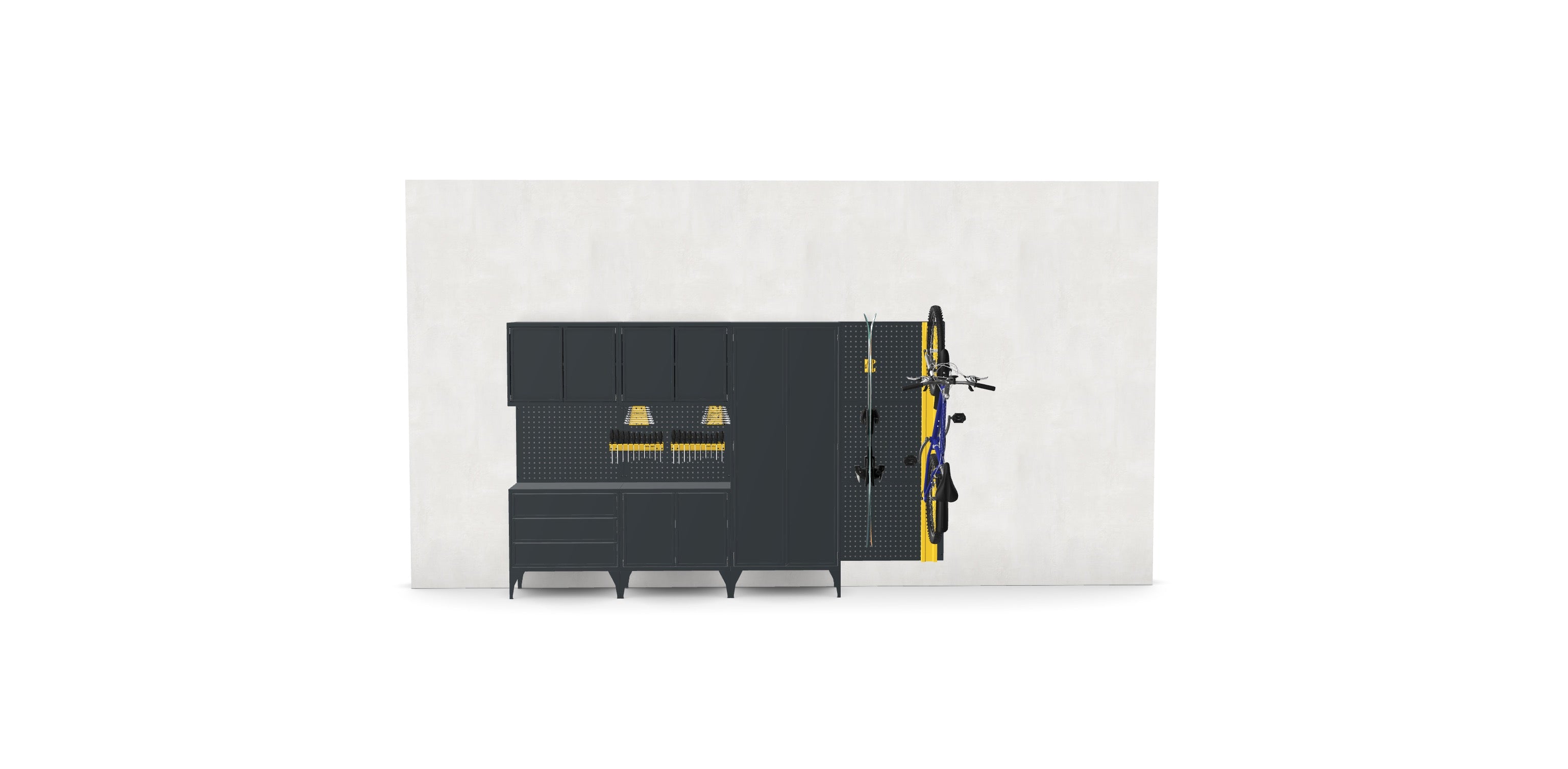 GarageBOXY Set 01 - Mobilier de depozitare pentru garaj