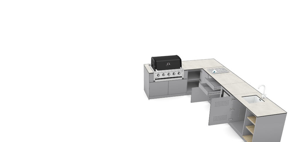 Kitchenboxy Modulaire - Aangepast ontwerp Ref: M_APAAOEJ