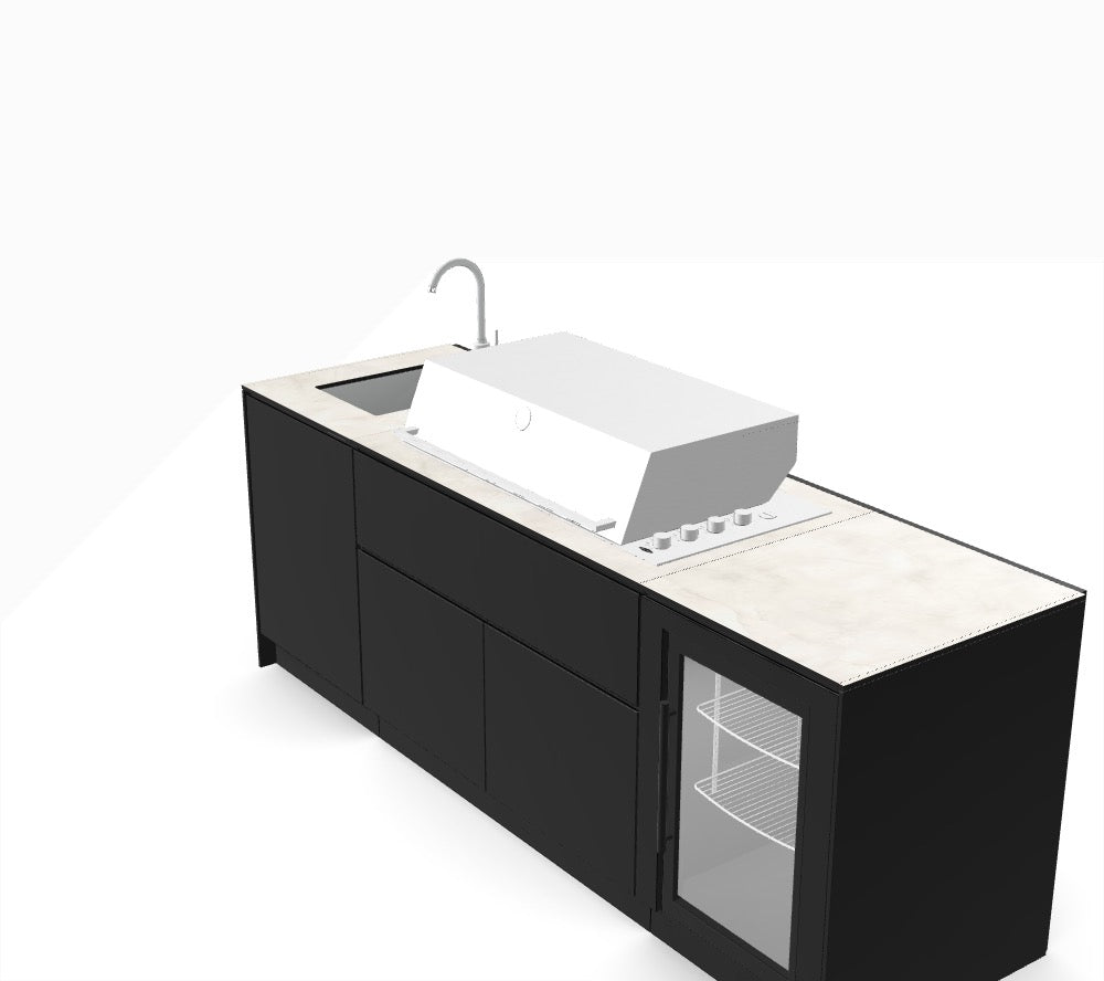 Kitchenboxy Modular - vlastní návrh ref.: M_VHFW2MS