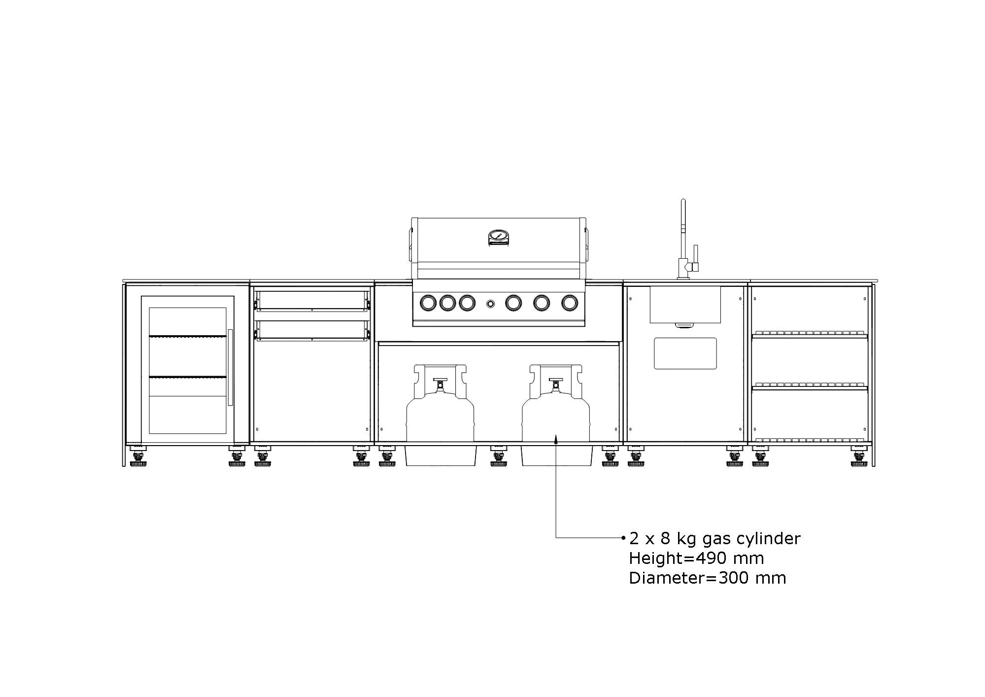 KitchenBOXY ZESTAW 2 Premium: Marrone/ 1474