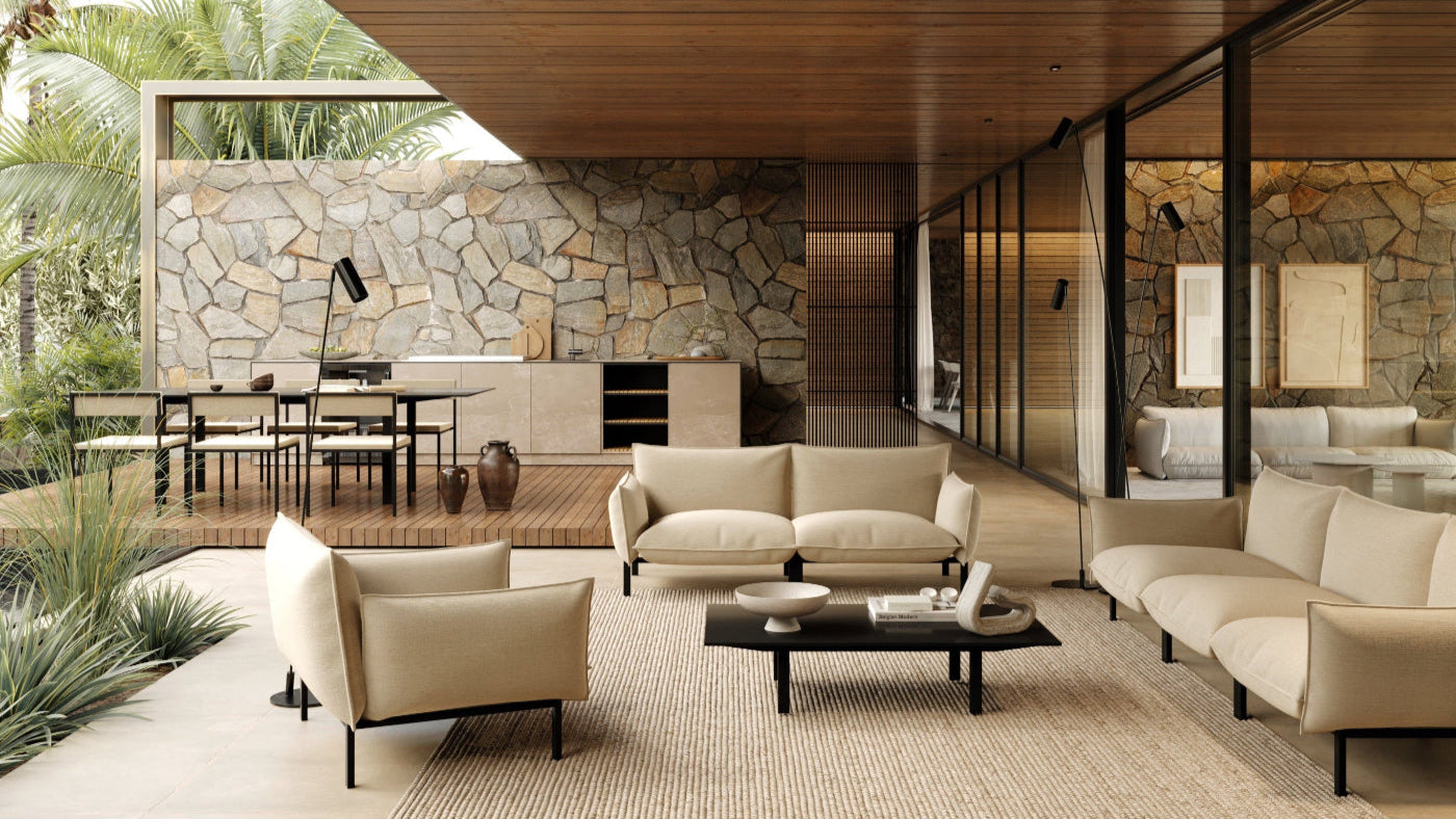 modular luxury outdoor sofa