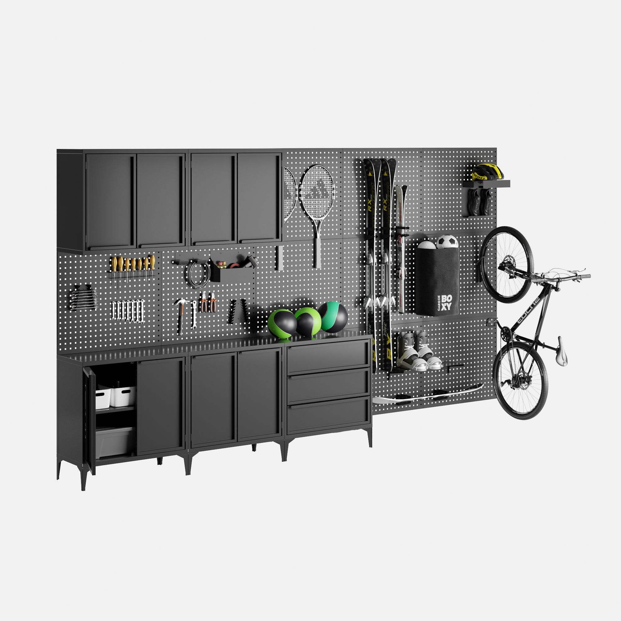趣味 Garage Life BEST SELECTION GarageBOXY Collection ML Set | Ready-Made Furniture Sets and Wall