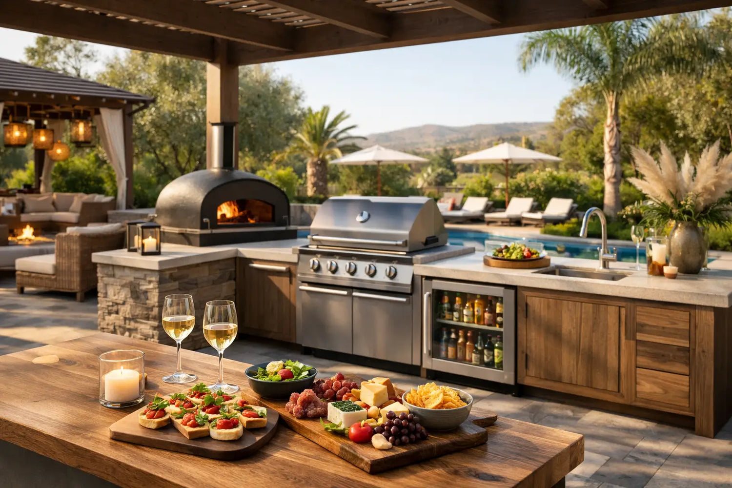 Outdoor Kitchen for Boutique Hotel Design