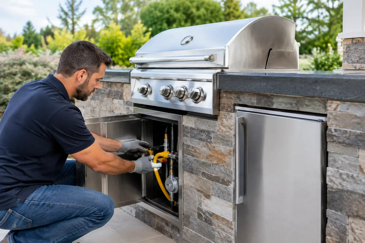 How to Connect Utilities to Grill Islands Safely