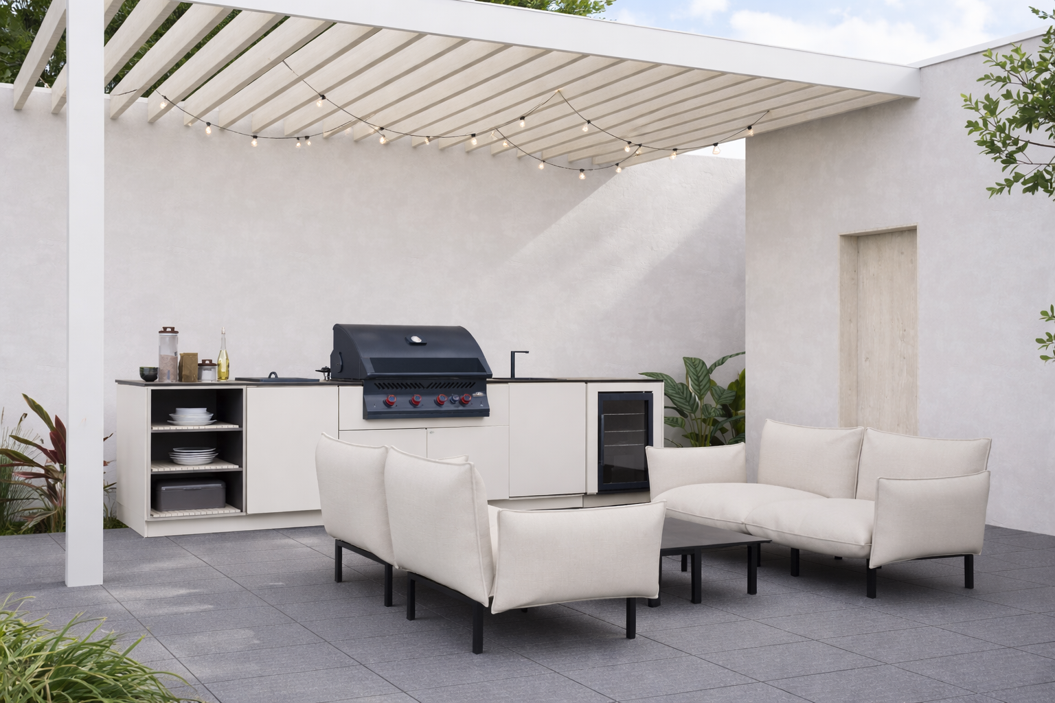 premium outdoor summer kitchen 