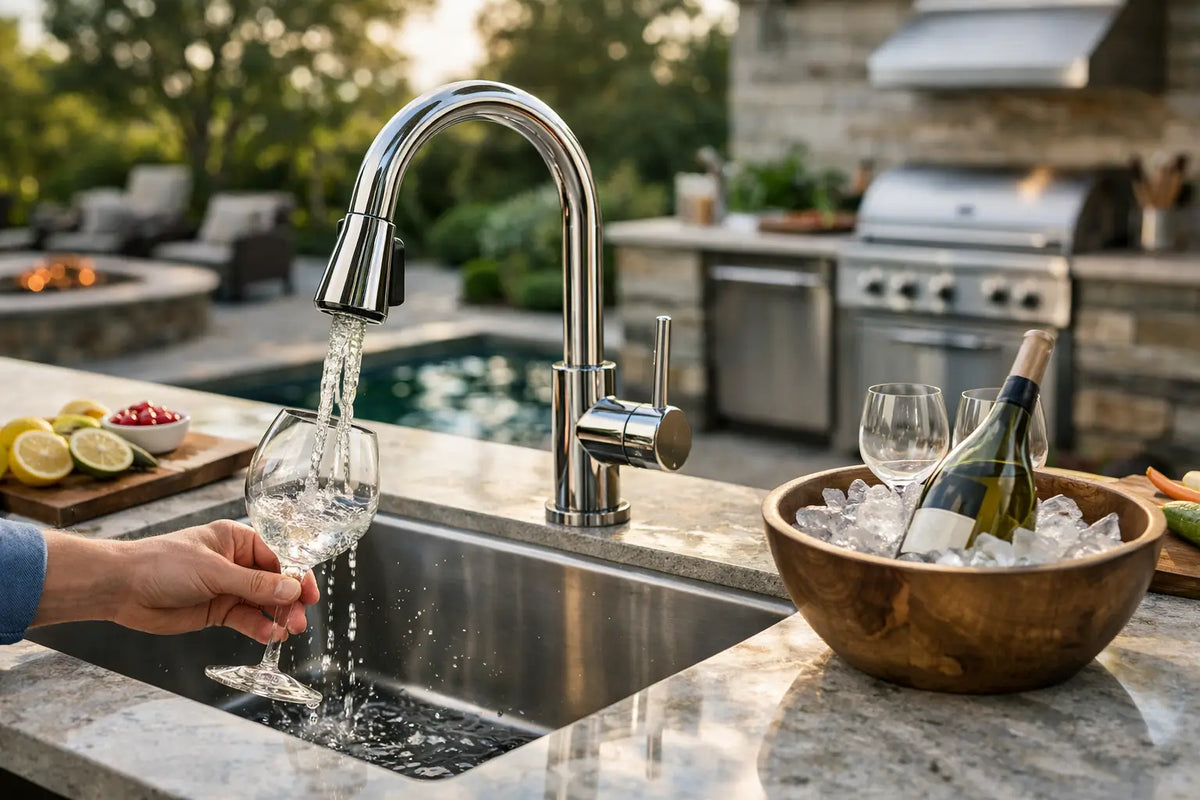 Guide to Outdoor Sink Plumbing for Luxury Kitchens