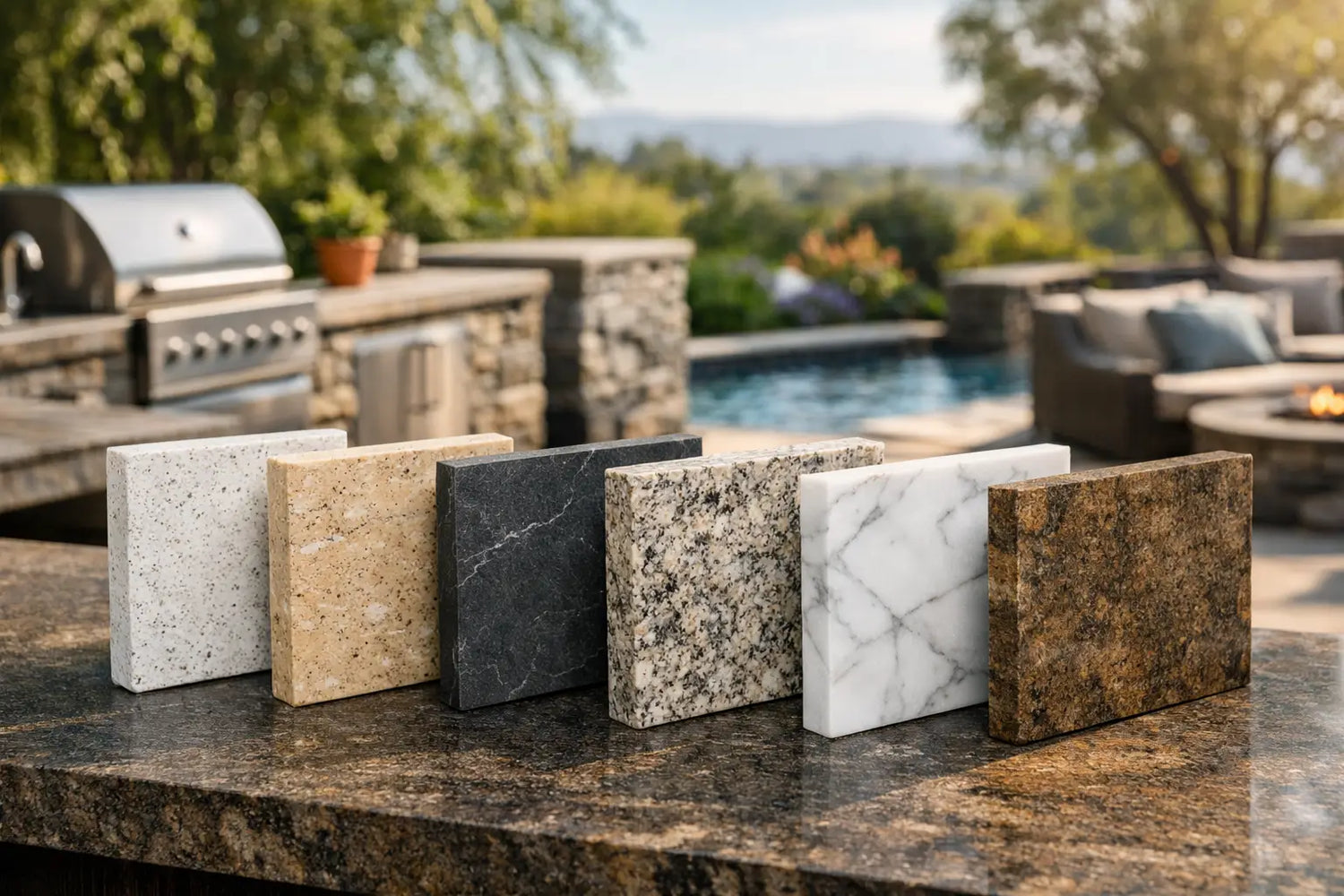 Which Countertop Works Best Outdoors? 6 Choices