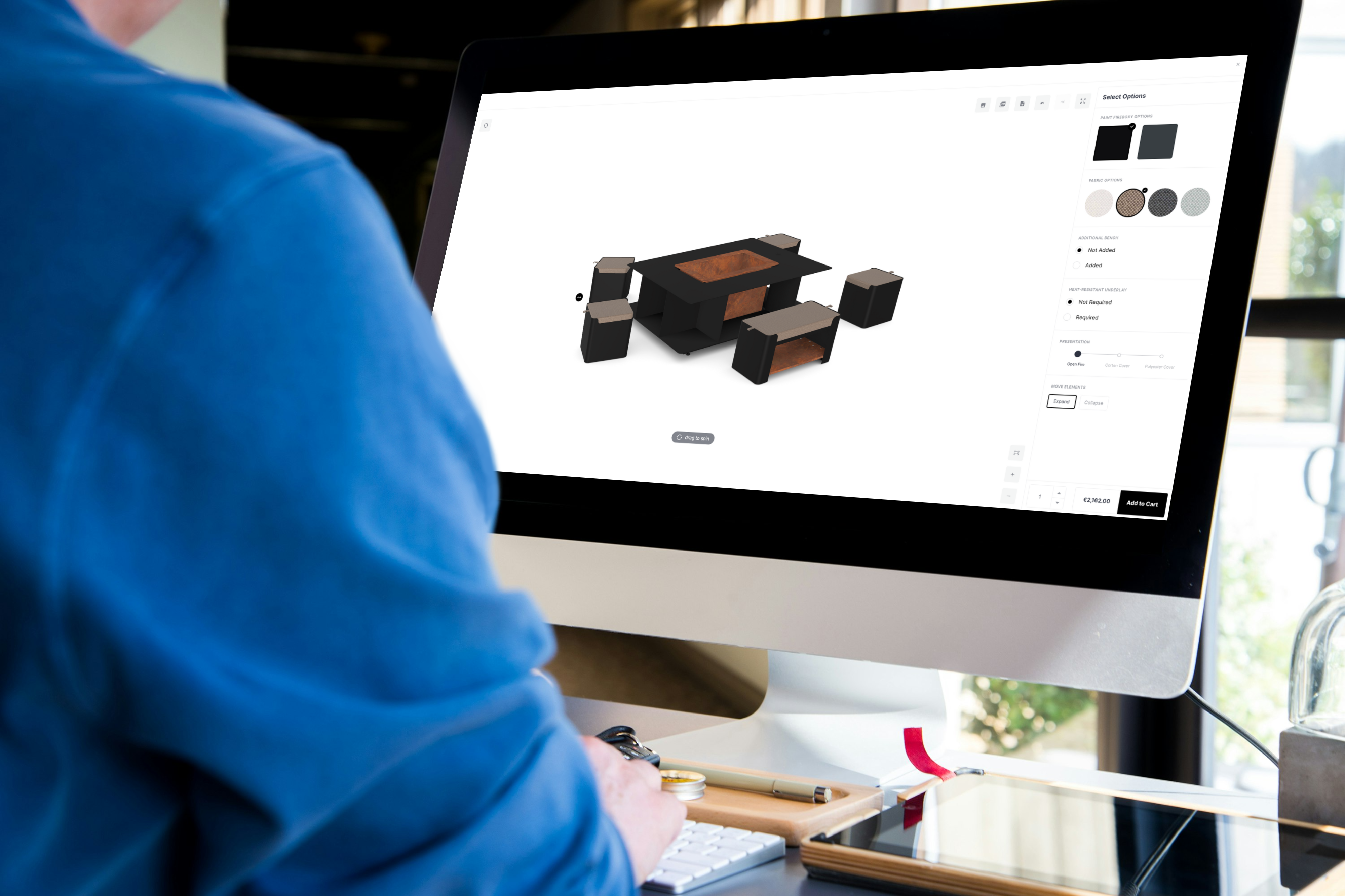 3D product configurator designed specifically for FireBOXY.