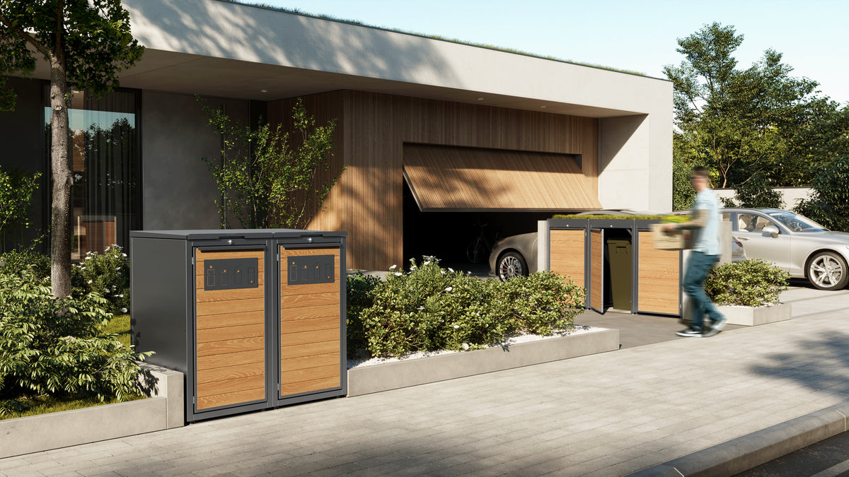 Dustbin Storage Boxes SMARTBOXY - bin storage boxes, garage furniture, outdoor Kitchen