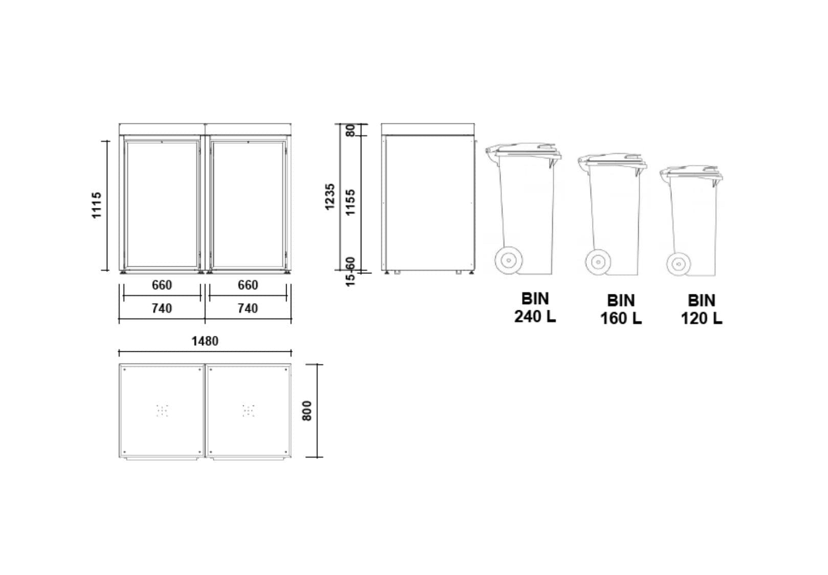 BinBOXY Basic Steel 02 - FLORA.