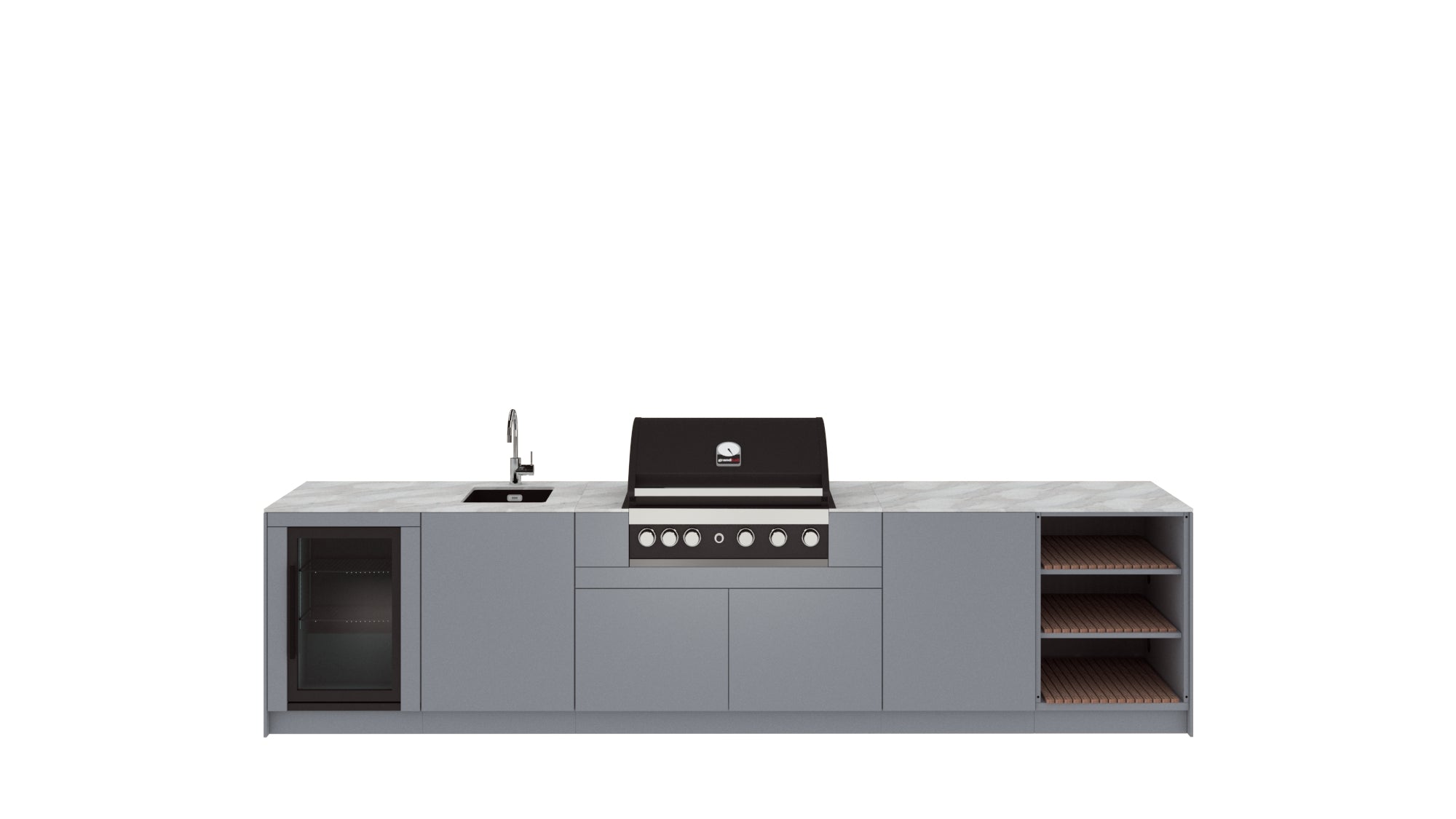Kitchen Boxy - Vanjska kuhinja KB360 Varijanta 1 (3D konfigurator)