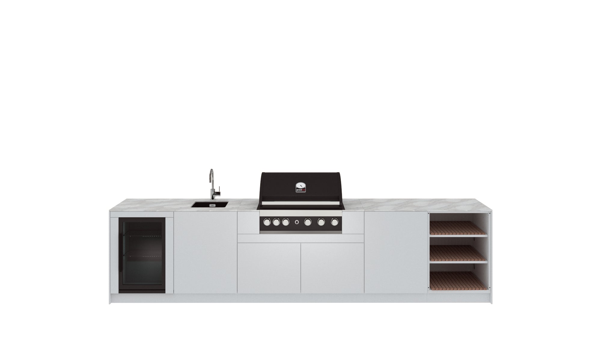 Kitchen Boxy - Vanjska kuhinja KB360 Varijanta 1 (3D konfigurator)