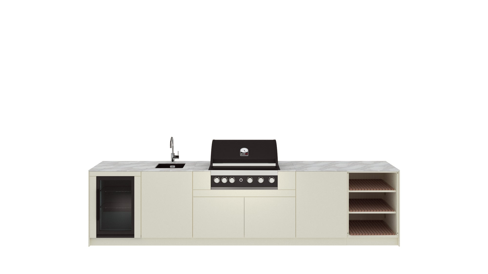 Kitchen Boxy - Vanjska kuhinja KB360 Varijanta 1 (3D konfigurator)