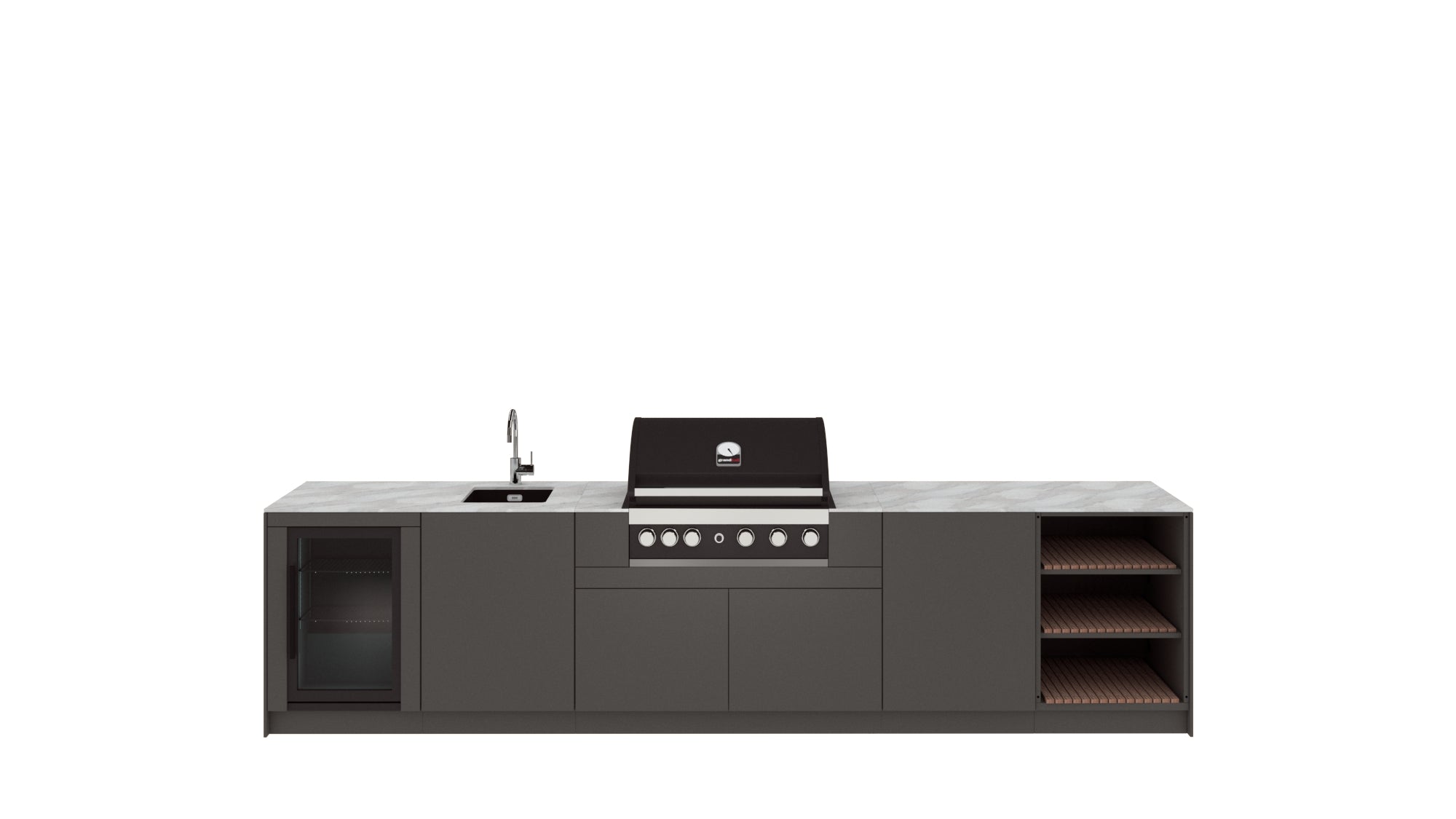 Kitchen Boxy - Vanjska kuhinja KB360 Varijanta 1 (3D konfigurator)
