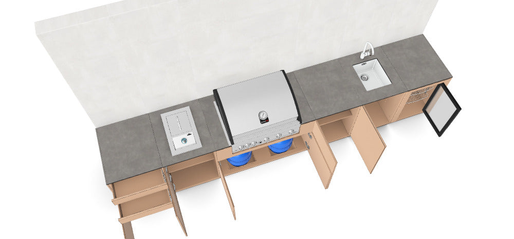Kitchenboxy Modular - Custom Design Ref: M_GTERATI