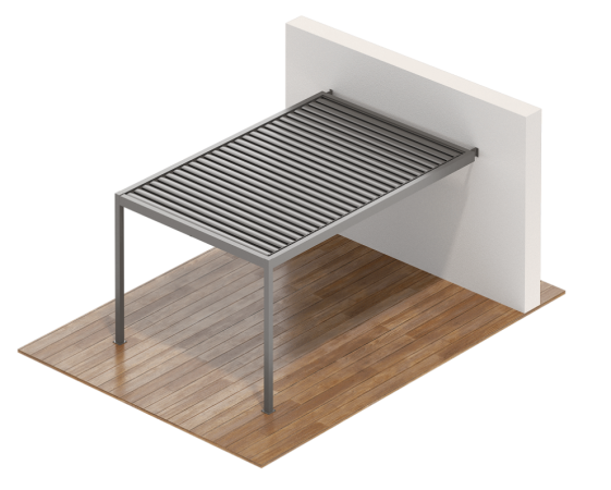 SB-120 Open Sky Pergola - Wall Mounted Type 1