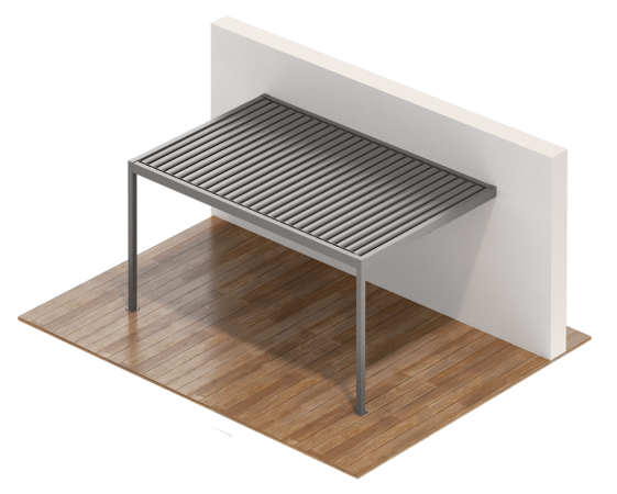 SB-120 Open Sky Pergola - Wall Mounted Type 2