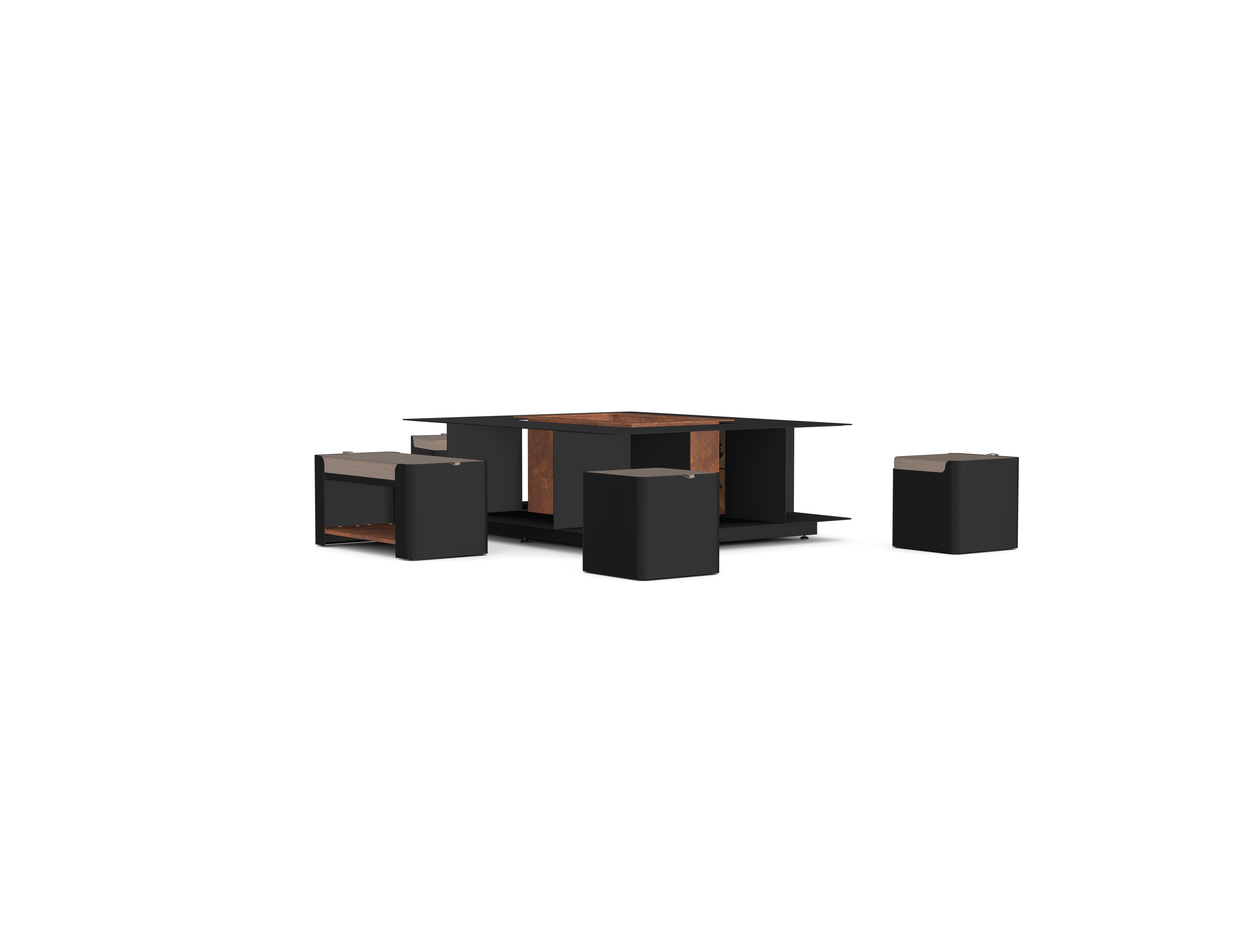 Conjunto FireBOXY - Lugar para hogueras en el jardín