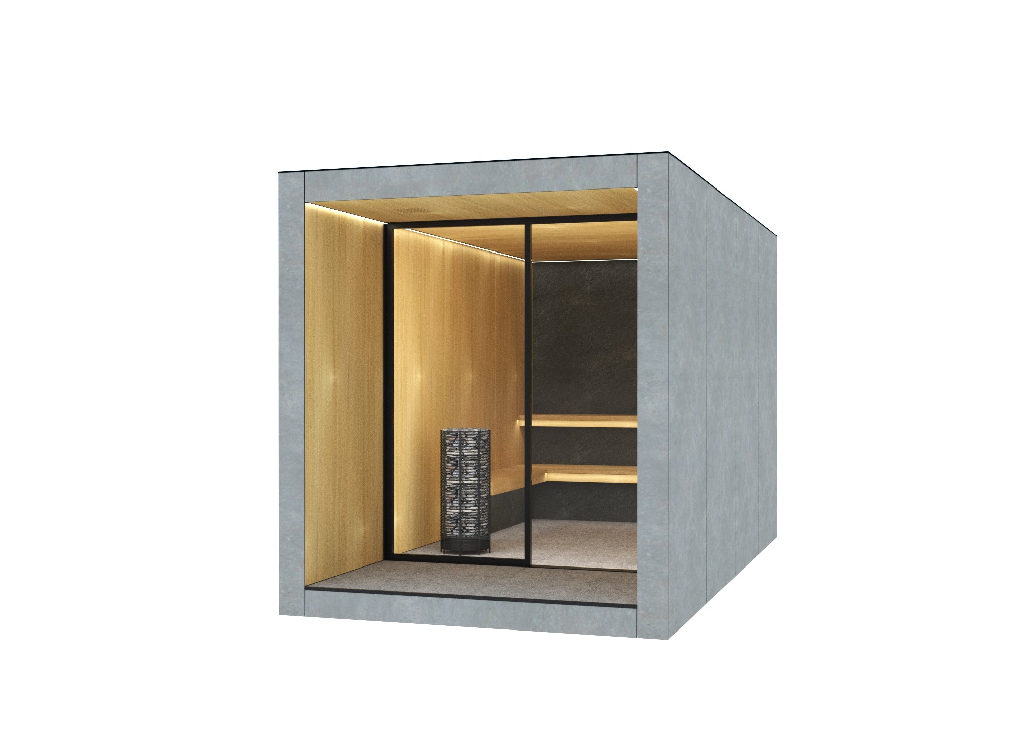 Garden Sauna - PREMIUM HPL / Grey