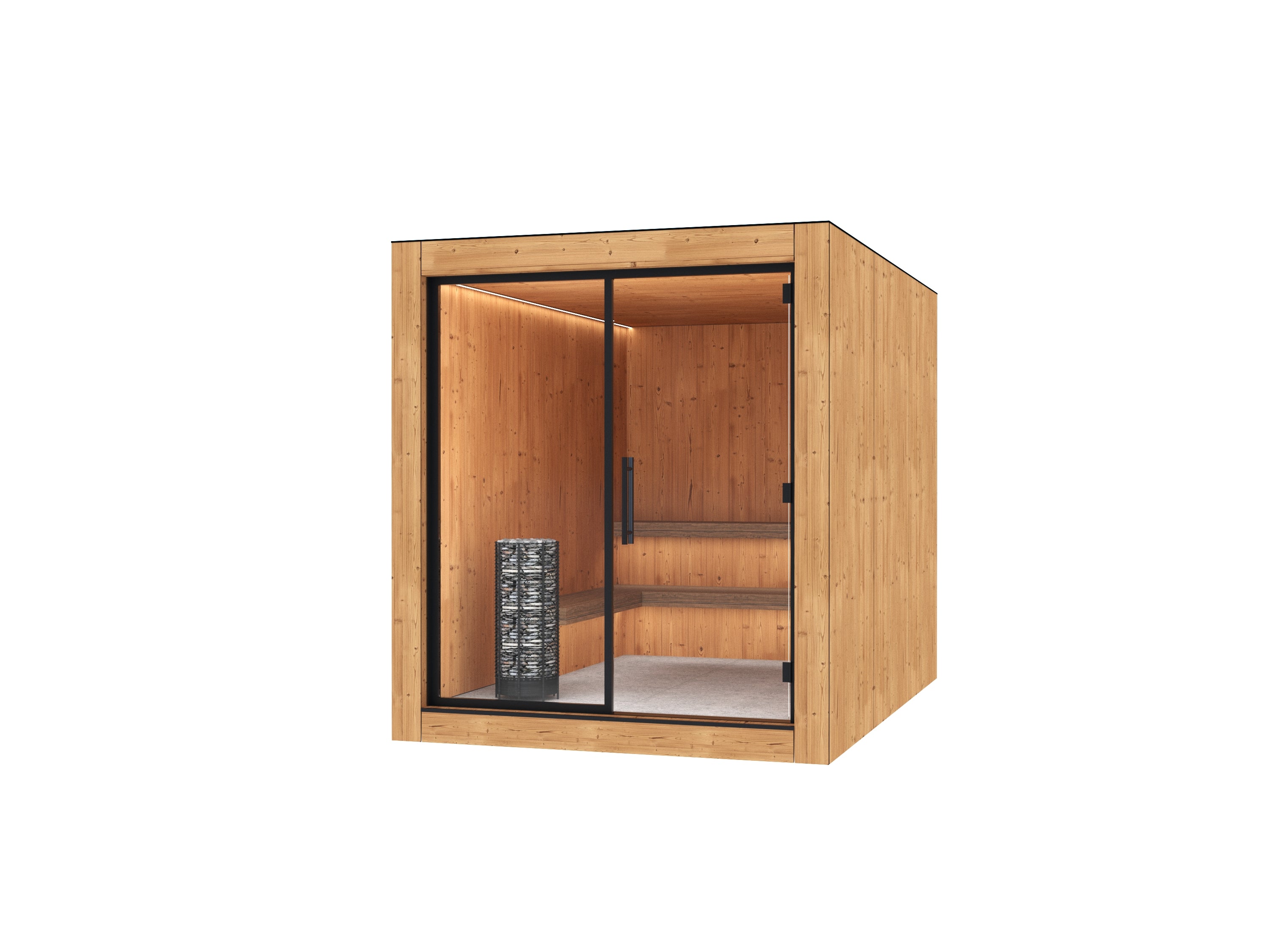 Garden Sauna - CUBE HPL / THERMO-SPRUCE