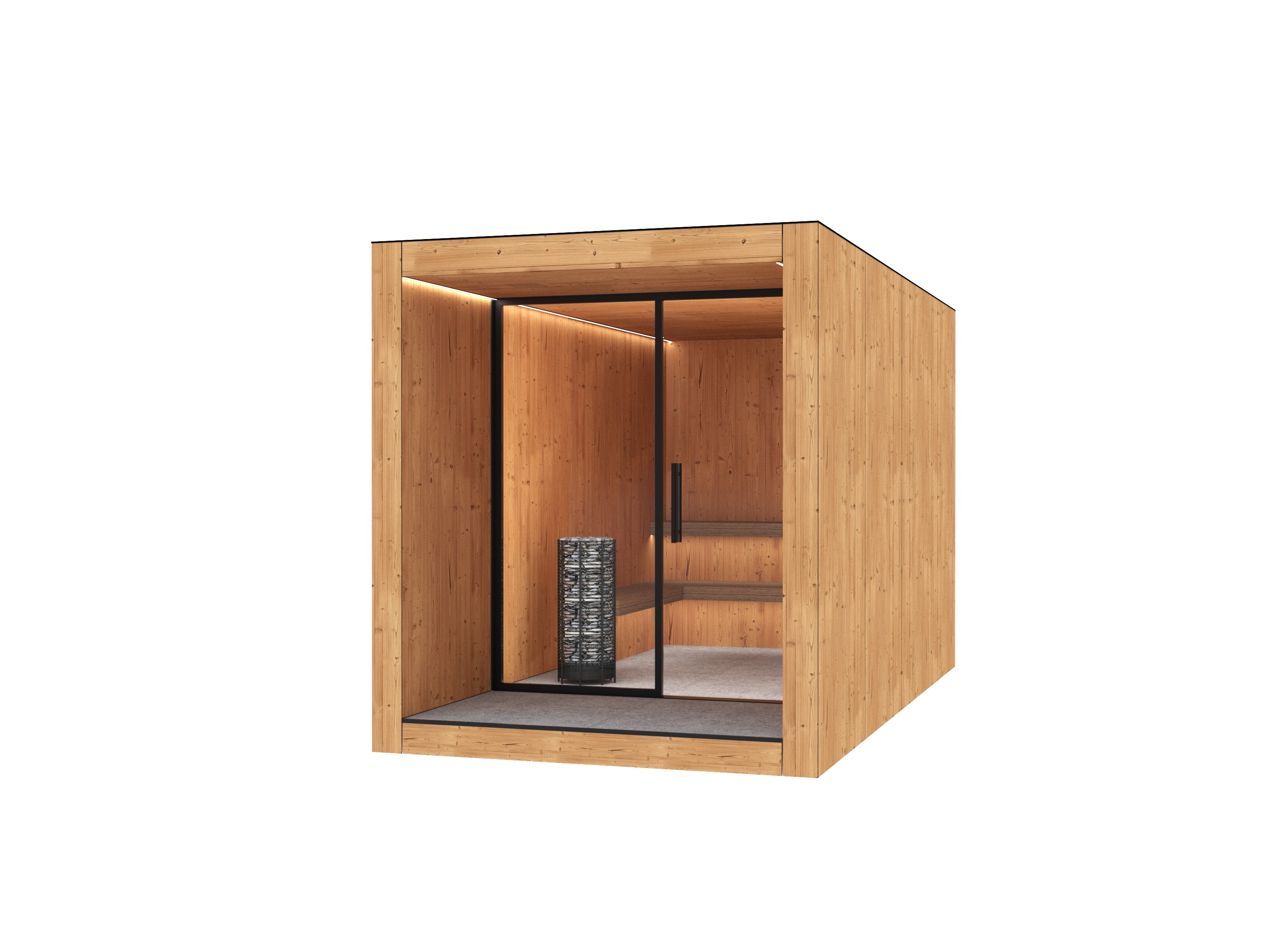 Garden Sauna - PREMIUM  HPL / THERMO-SPRUCE