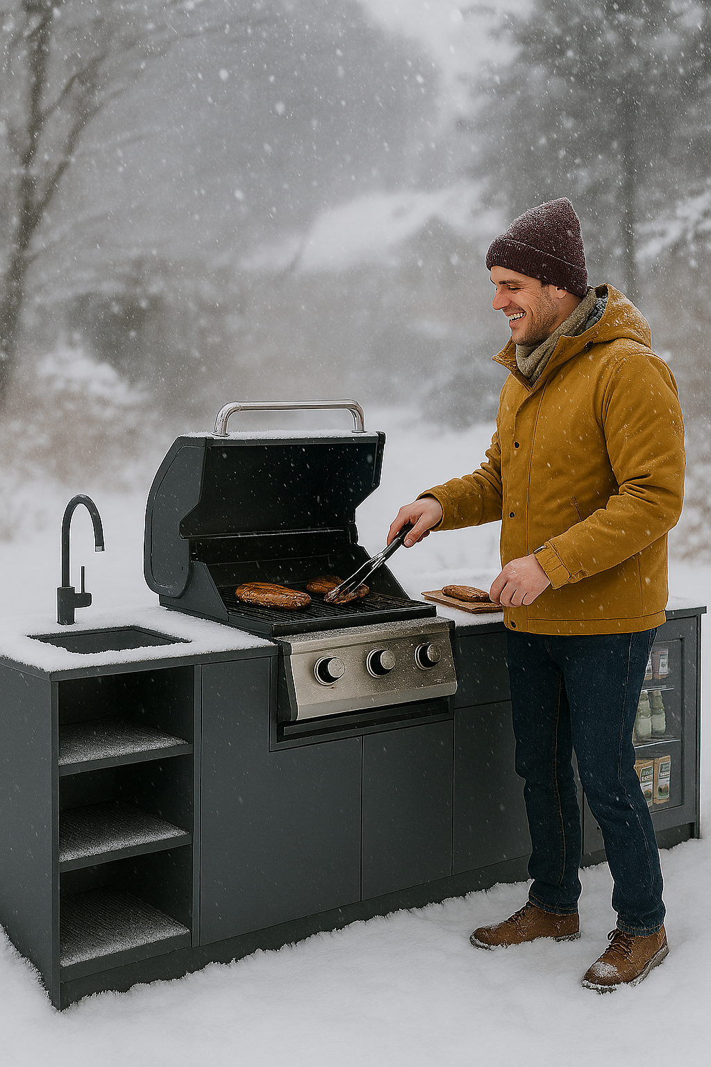 alaska outdoor kitchen 