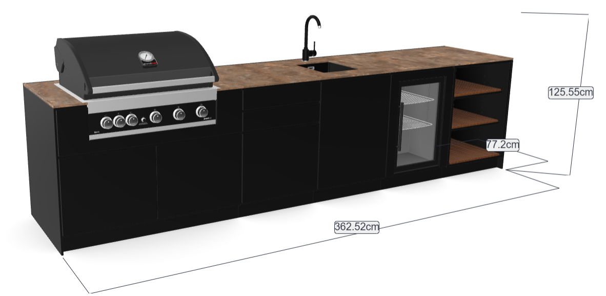 KitchenBOXY SET 2 Standard: RAL 9005/ 701