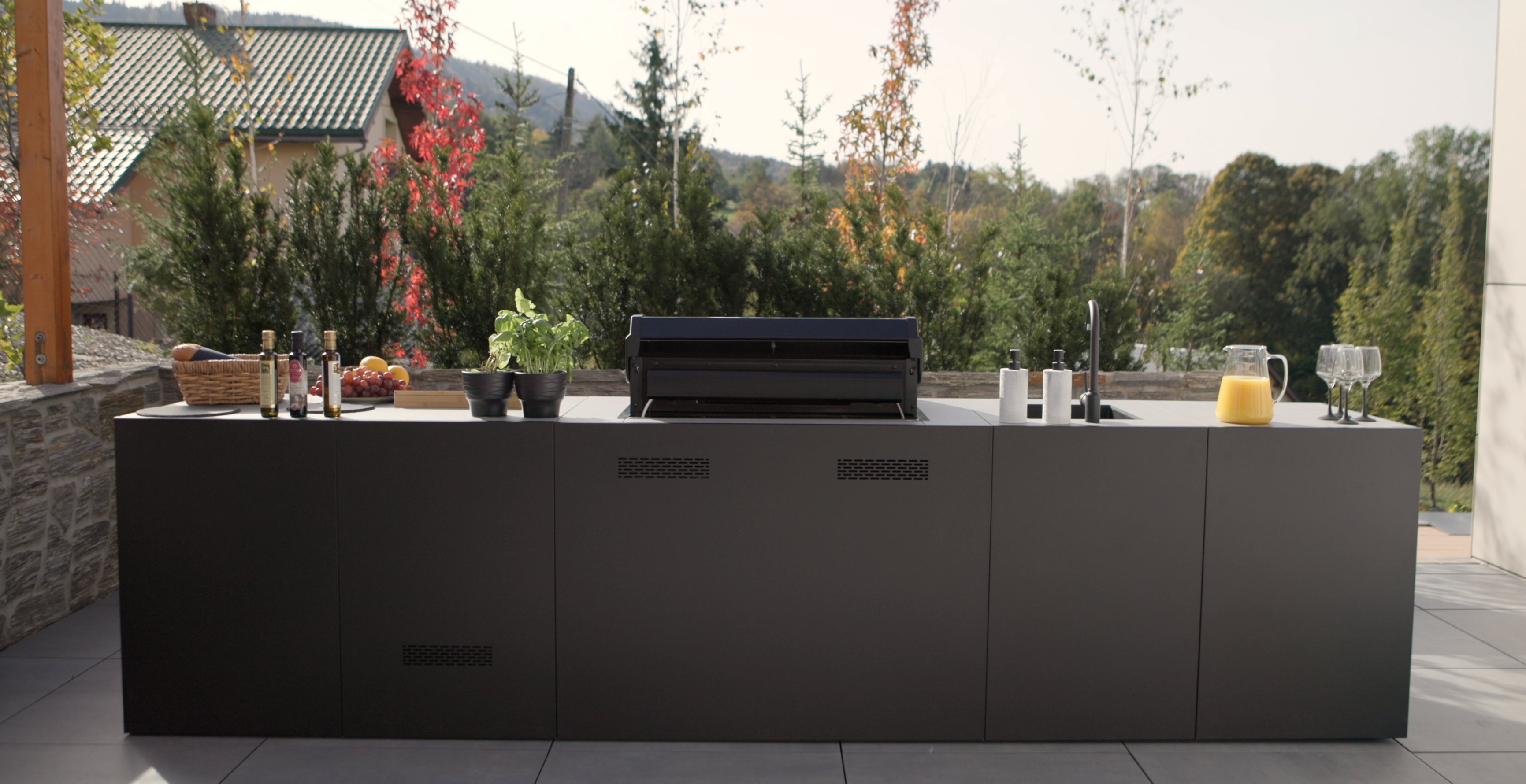 Kitchen Boxy - Vanjska kuhinja KB360 Varijanta 1 (3D konfigurator)